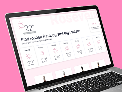 Er det rosé vejr desktop drink instagram pink rose ui weather weather app