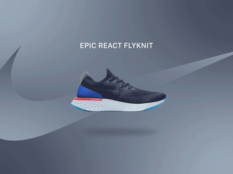 Sneakers ui elements motion mobile ux ui vector typography minimal flat design clean app animation