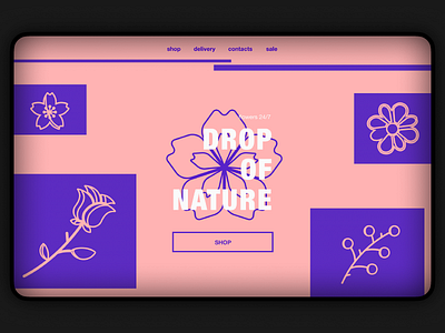 Daily UI 07 color dailyui design designinspiration flowers ui ux vector web webdesign website