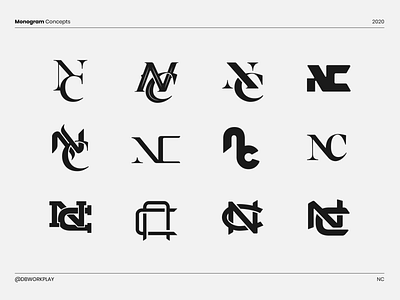 NC Monograms brandidentity branding branding design logo logodesign logodesigner logodizajn logomark monogram monogram logo