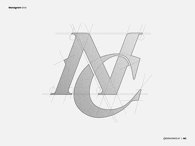 NC Monogram Grid brandidentity branding designgrid grid logo logodesign logodizajn logogrid monogram