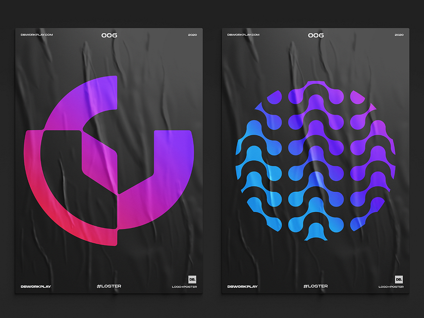 Logos on posters by Davor Butorac on Dribbble