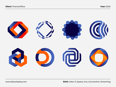 The Live Office Logo Concepts brand identity branding dbworkplay logo logocollection logodaily logodesign logodesigner logoinspiration logos logoset symbols visual identity