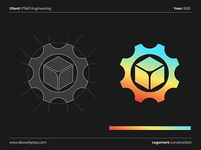 PTMG Engineering brand brand identity branding dbworkplay gradient icon logo logo art logo designer logo dizajner logo grid logo inspiration logomark symbol