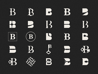 B's branding design icon illustration logo logomark symbol type vector visual identity