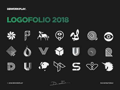 Logofolio 2018 v2 branding design icon illustration logo logomark symbol type vector visual identity