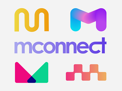 mconnect logo design branding design icon illustration logo logomark symbol type vector visual identity