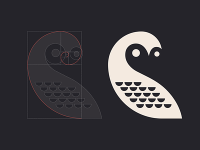 Owl mark grid branding design icon illustration logo logomark symbol vector visual identity