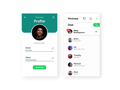 Whatsapp Mobile UI Redesign