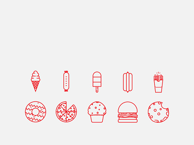 Snack Icon app design flat icon illustration minimal mobile ui ux vector website