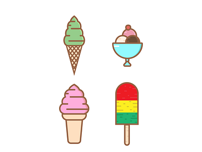 Ice Cream Icon app design flat icon illustration minimal ui ux vector