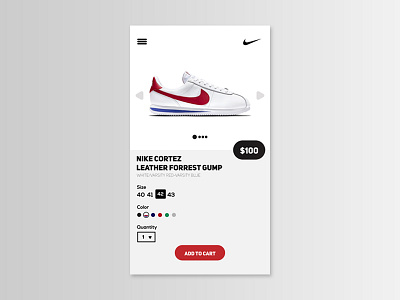 Nike Product Detail Page