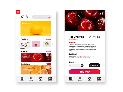 Fruit Market Mobile appdesign mobileapps productcard ui uidesign uiinspiration ux uxdesign