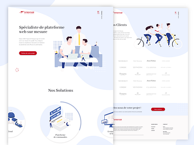 Kangourouge New Website branding design explore illustration portal portal design sketch website website design websites