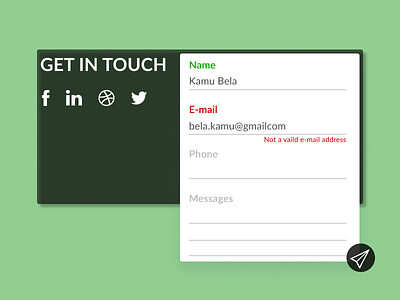 Daily Ui :: 028 Contact Us