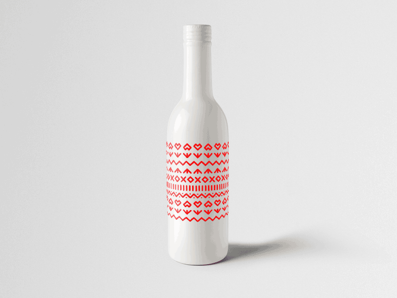 Slovak Bottle bottle ceramic cicmany embroidery folk jahodka pattern slivovica slovakia slovensko