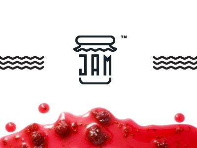 Jam Logo darkblue food fresh jahodka jam juicy logo raspberry red strawberry