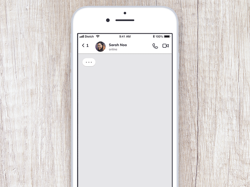 Daily UI 013 - Direct Message 013 animation app chat chat app chat interface daily 100 challenge dailyui food app ios messager messager app mobile mobile app motion principle sketch ui ui challenge ui interface