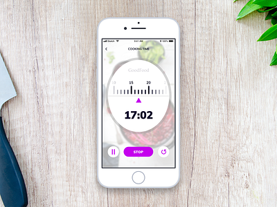 DailyUI 014 - Countdown Timer 014 app countdown timer countdowntimer daily 100 challenge dailyui food app ios mobile mobile app sketch timer ui ui challenge ui interface