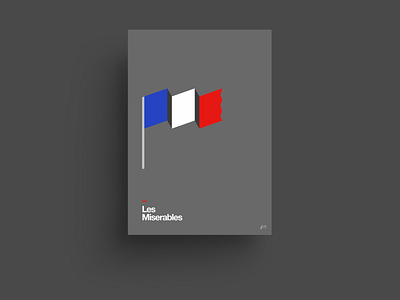 Minimal Musical 2 | Les Miserables broadway clean design flat helvetica illustration minimal minimalist musical poster swiss typography