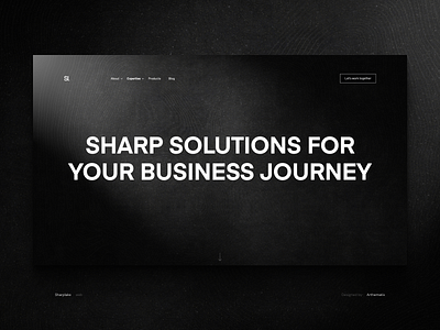 Sharplake | Website Design (Home page) black and white brand design brand identity branding design desktop graphic design homepage startup ui uiux user experience user interface design userinterface ux web web design webdesign website website design