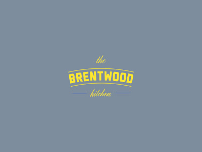 The Brentwood Kitchen - Logo Design branding cafe logo restaurant typographic