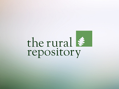 The Rural Repository branding identity logo nature rural