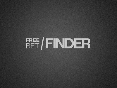 Free Bet Finder Logo betting gambling logo typographic typography