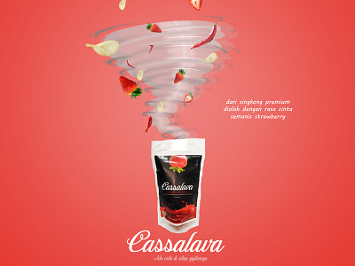 Cassalava Chips Poster branding design illustration