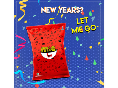 Campain new years branding design illustration noodle snack