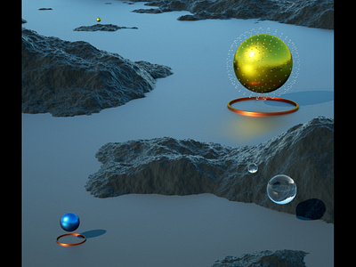 Spheres 3d 3d art art direction c4d