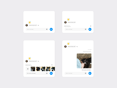 Simple Approach to Reply with Image figma minimal ui