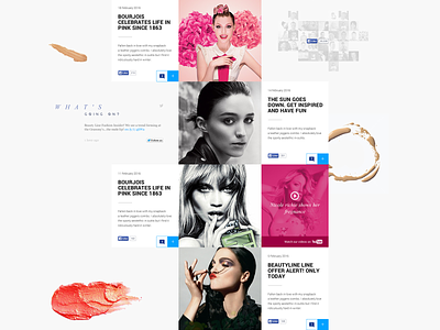 Beauty Blog articles beauty blog comments cosmetics design fashion footer homepage landing page menu minimal post social media twitter ui ux video webdesign website