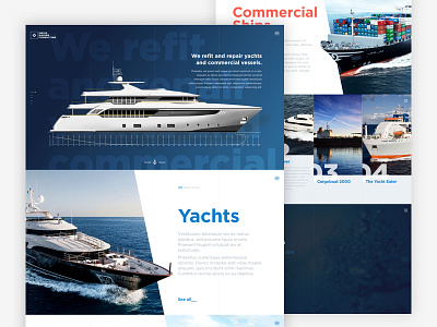 Swiss Marine Consulting blue club homepage marine swiss ui ux water yachting