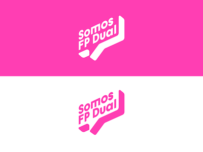 Somos FP Dual branding design handmade icon logo minimal vector