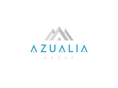 Azualia Group branding design icon logo minimal typography ui vector