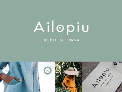 Ailopiu branding design handmade logo minimal typography ui vector