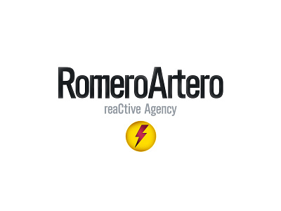 RomeroArtero reaCtive Agency branding design handmade icon logo minimal typography vector