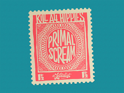Kill All Hippies custom custom lettering design dribbble handmade illustraion lettering letterlist music personal rock