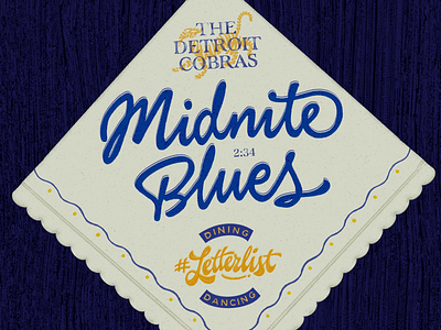 Midnite Blues custom design detroit handlettering handmade illustration lettering music