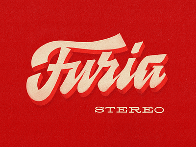 Furia Stereo custom design handmade illustration lettering logo type
