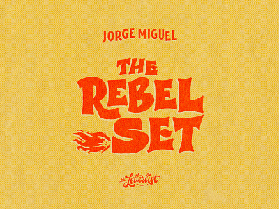 The Rebel Set branding custom dribbble handmade icon illustration lettering logo music phoenix typography