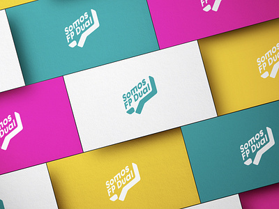 Somos FP Dual brand identity branding design dribbble flat logo minimal typography ui vector