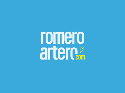 Romero Artero branding custom design dribbble handmade logo minimal typography ux web