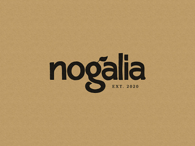 Nogalia Logo brand identity branding design dribbble handmade lettering logo minimal typography ui