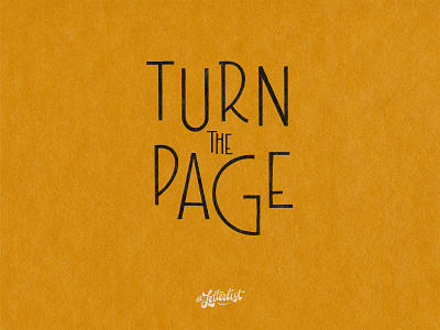 Turn The Page branding custom design dribbble handmade illustration lettering logo music typography