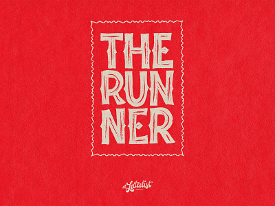 The Runner badge branding custom illustration instagram lettering logo logotype run stamp typography