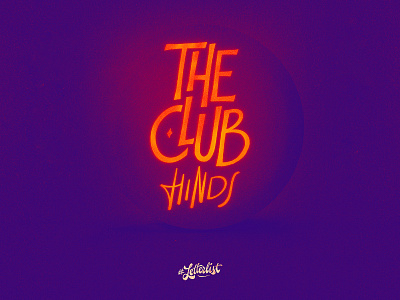 The Club bright club custom design dribbble fun handmade lettering type typography