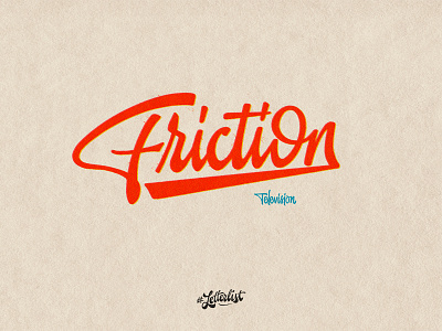 Friction band custom dribbble handlettering handmade lettering letters music tipografía type typography