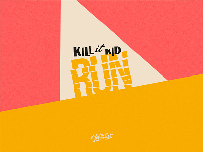 Run color custom dribbble handmade letter lettering letters music run type typeface typography vibrant